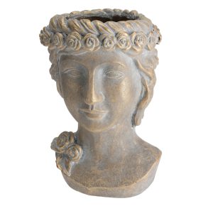 Ghiveci decorativ Greek, statueta, auriu antichizat 33cm