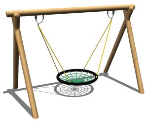 Balansoar Cestone cu forma rotunda pentru 4-6 copii
