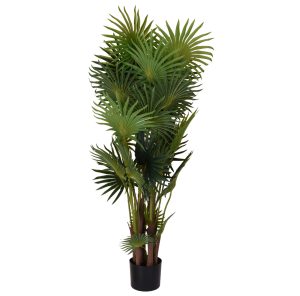 Planta artificiala Palmier frunze verzi 120cm