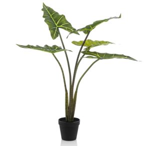 Planta artificiala Alocasia cu 5 frunze 80 cm