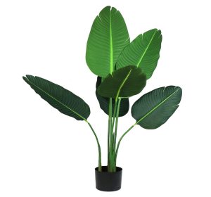 Planta artificiala Strelitzia cu 6 frunze 80 cm